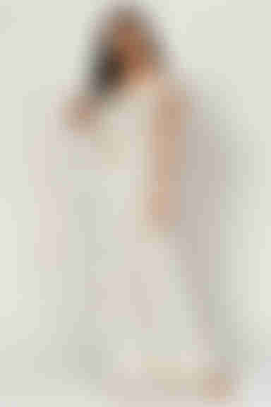 Layna Floral Ruffle Maxi Dress - Ivory Multi