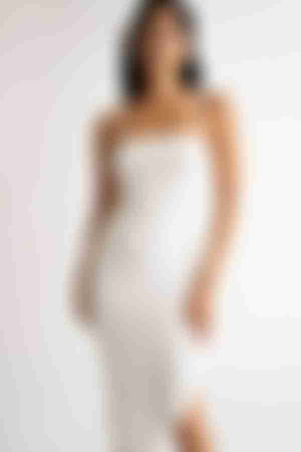 Rosie Ruched Cami Midi Dress - Red