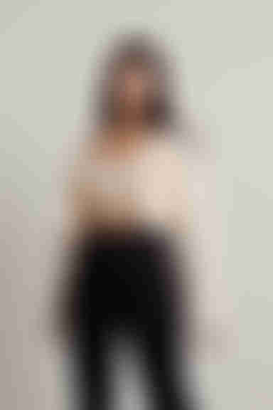 Sofie Knit Crop Top and Cardigan Set - Ivory