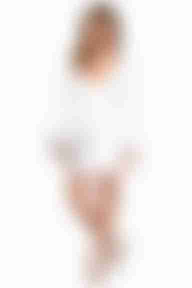 Wild For The Night Plunging Bodycon Mini Dress - Ivory