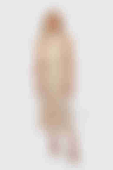 Milana Turtleneck Halter Maxi Dress - Khaki