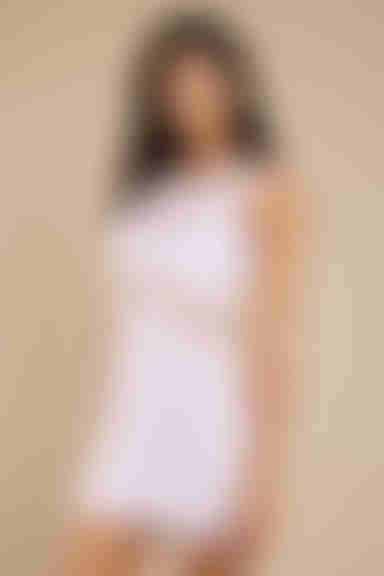 Alayna Lace Embroidered Mini Dress - Lavender