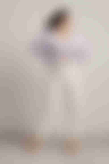 Deianira Ruched Sweater - Lavender