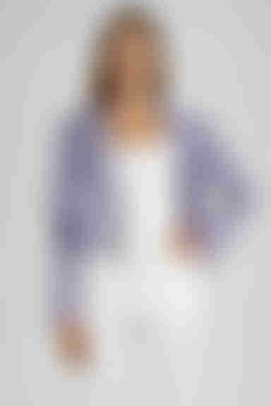 Step Confident Buttoned Cropped Blazer - Lavender