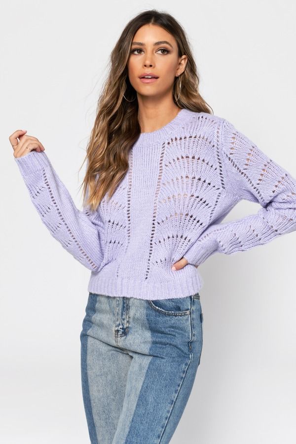 Take It Easy Lavender Sweater