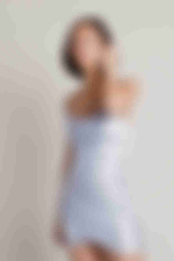 Alaleh Satin Surplice Mini Dress - Black