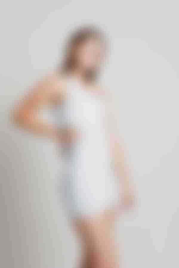 Cold Looks One Shoulder Bodycon Mini Dress - Light Blue