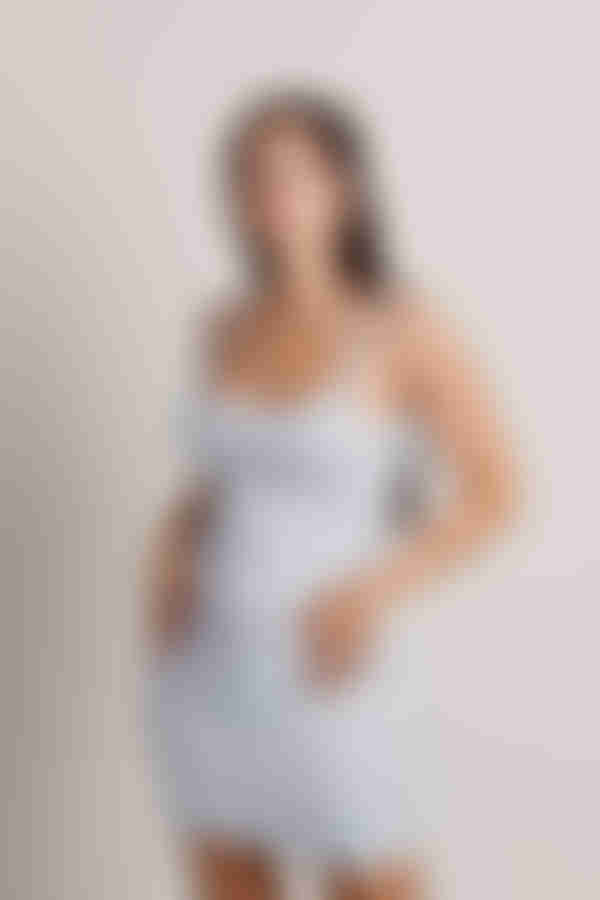 Leave It To Me Backless Bodycon Mini Dress - Light Blue