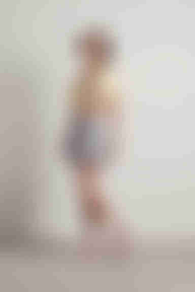 Look This Way Floral Mini Skirt - Light Blue