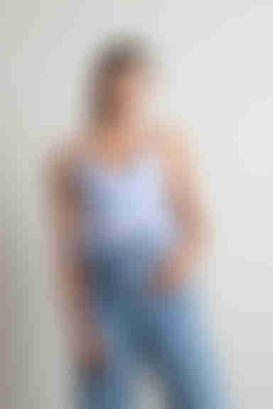 Sweet Citrus Crop Top - Light Blue