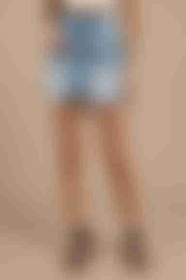 Pistola Lolita Denim Mini Skirt - Light Wash