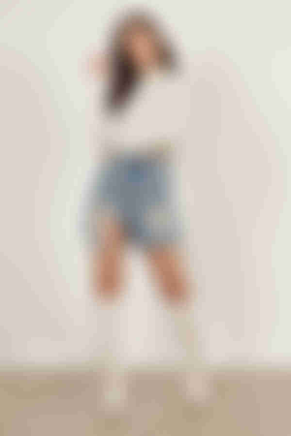 Scratch That Denim Mini Skirt - Light Wash