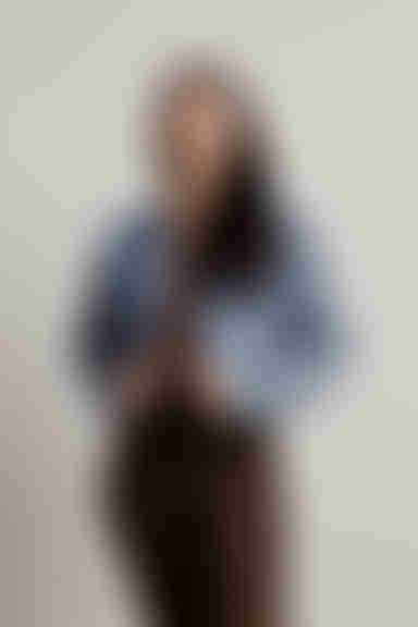 Shirley Cropped Jacket - Light Wash