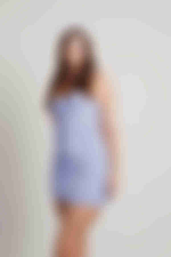 Denver Sweetheart Ruched Mini Dress - Lilac