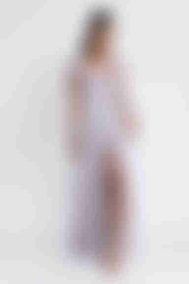 Treasure Me Plunging High Slit Maxi Dress - Lilac