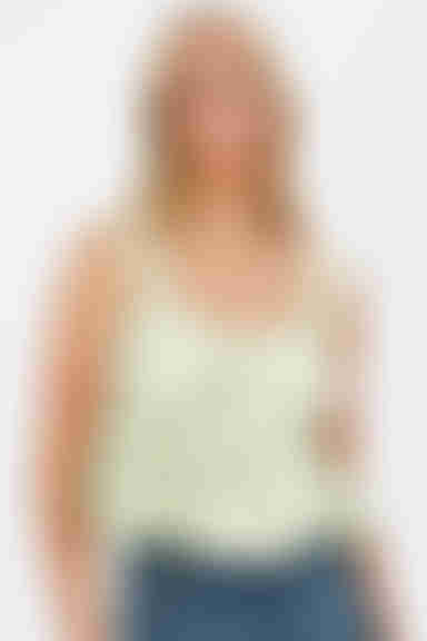 Aerith Gingham Blouse - Lime