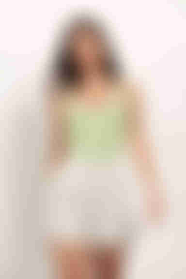 Stay Away Stripe Bodysuit - Lime