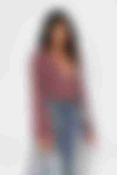 Ashlyn Plunging Bodysuit - Marsala