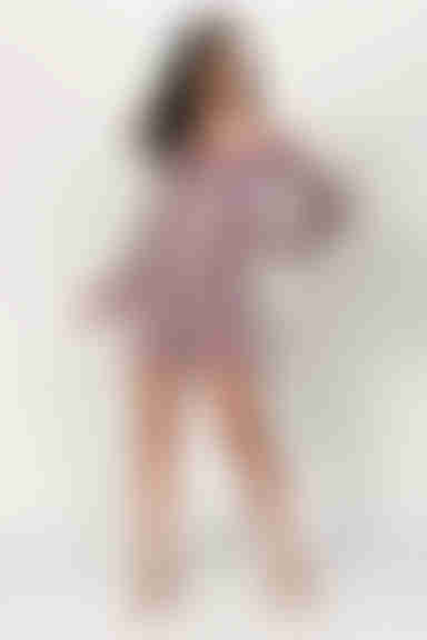 Emmie Off The Shoulder Shift Mini Dress - Mauve