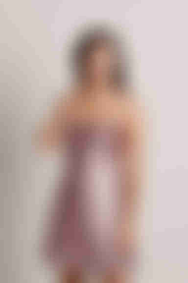 Light Up The Night Satin Cross Back Mini Dress - Mauve