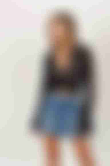 Abilene Denim Mini Skirt - Medium Wash