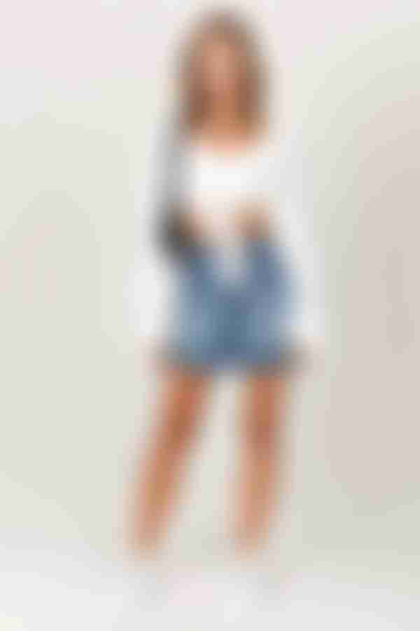 Florence Denim Mini Skirt - Medium Wash