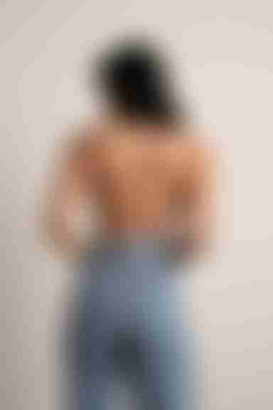 Ersa Crop Top - Mint Blue Multi