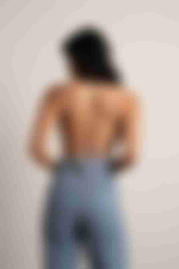 Ersa Crop Top - Mint Blue Multi