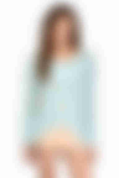 Krista Crochet Sweater - Mint