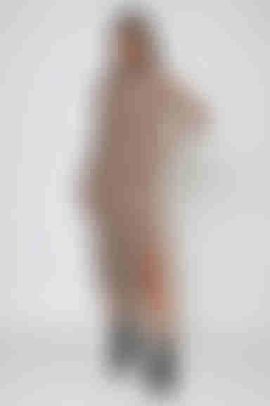 Prairie Allure Long Sleeve Knit Maxi Dress - Mocha