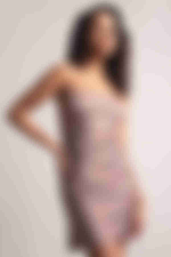 So Into You Backless Satin Mini Dress - Mocha