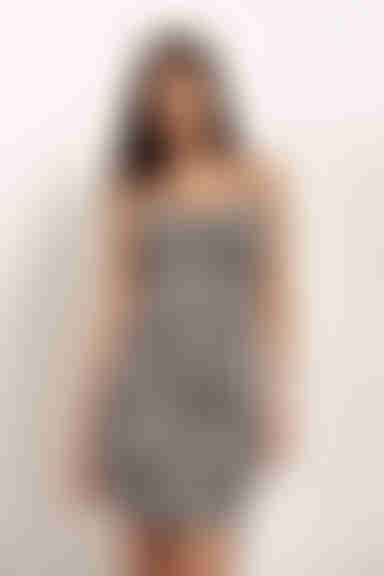 Isolation Zebra Print Open Back Mini Dress - Multi