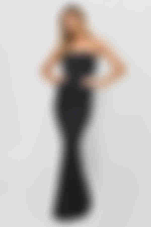 Jennifer Sweetheart Trumpet Maxi Dress - Navy