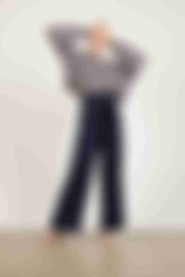 Pure Success Paperbag Pants - Navy