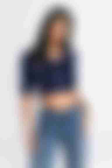 Shining Star Crop Top - Navy