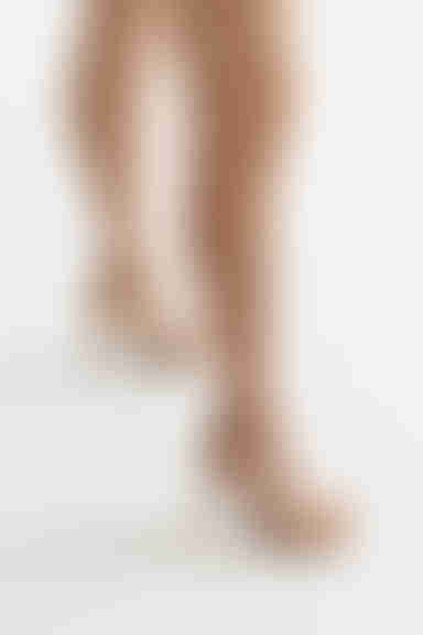 Grammy Rhinestone Strap High Heels - Nude