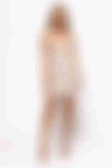 Retrograde Plunging Bodycon Mini Dress - Nude