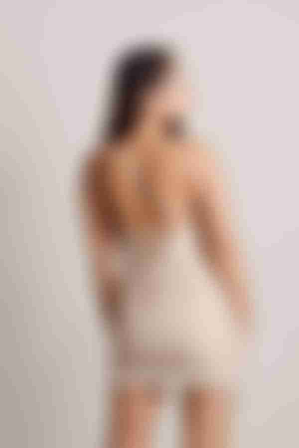 Running Late Cross Back Bodycon Mini Dress - Lilac