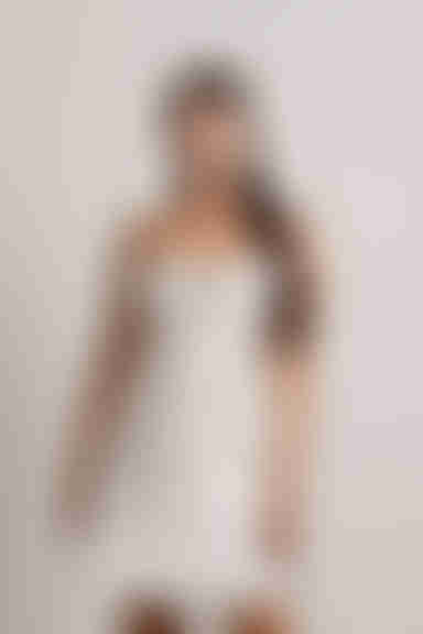 Light Up The Night Satin Cross Back Mini Dress - Off White