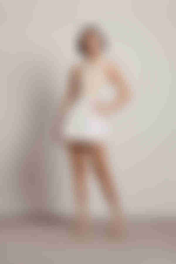 Moonball Tennis Skirt - Off White