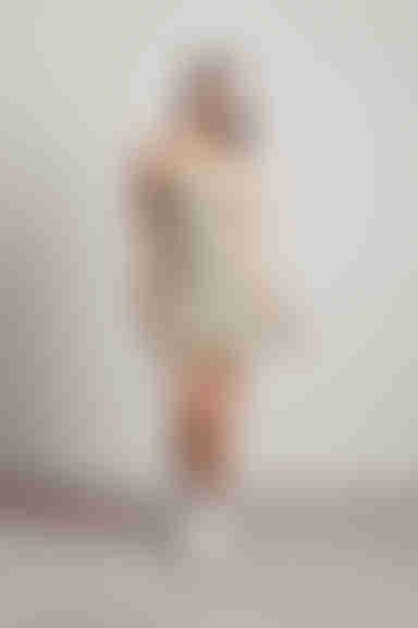 Kalena Metallic Cami Mini Dress - Olive Multi