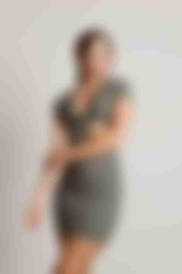 Promise You Ribbed Cutout Mini Dress - Tan