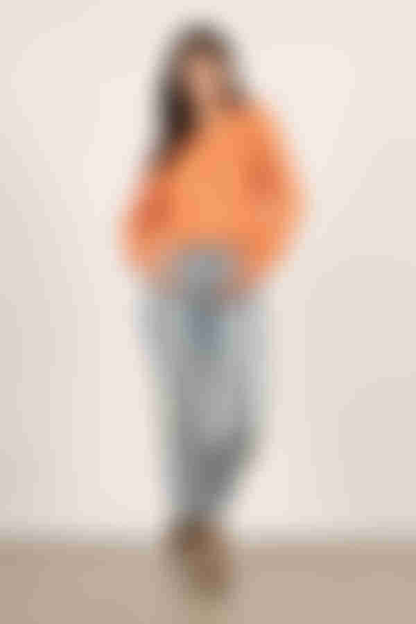 Sammy Ribbed Sweater - Orange