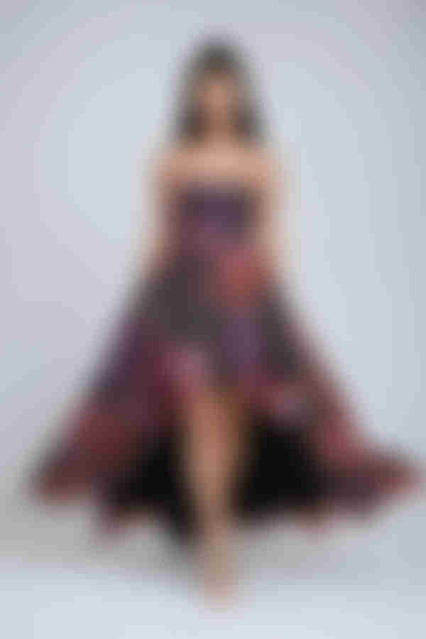 Soft Armor Corset Bubble Maxi Dress - Pink Combo