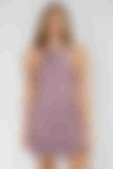 Glitter Mood Lace Up Sequin Mini Dress - Pink