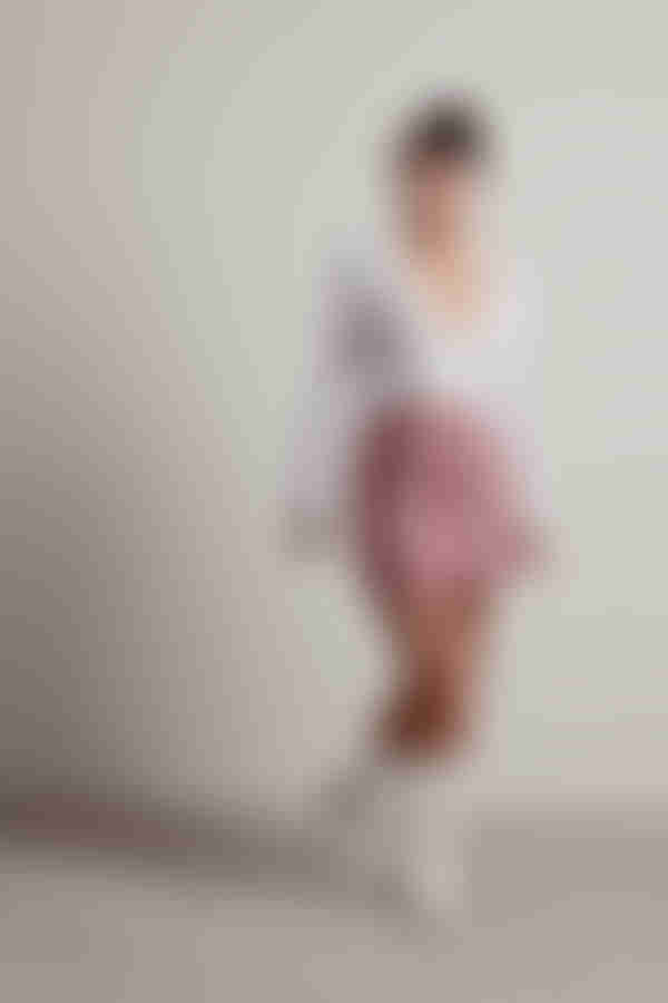 Just You And Me Plaid Mini Skirt - Pink Mustard