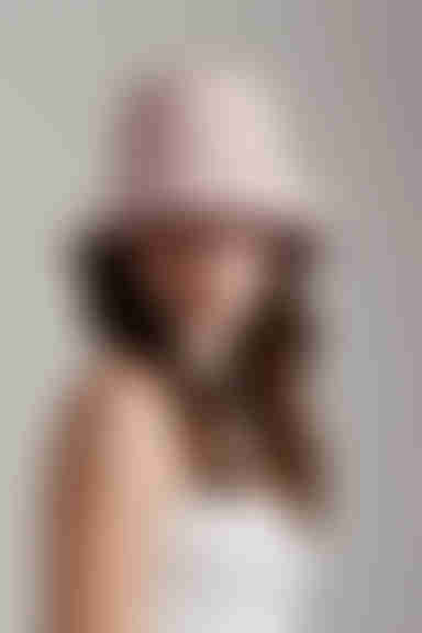 Sunny Daze Checkered Bucket Hat - Pink