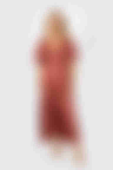 The Joy Of It Satin Surplice Maxi Dress - Pink