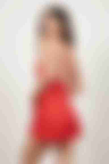 Earned It Satin Romper - Red