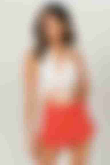 Eva Floral Shorts - Red